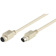 PS/2 Tastatur-/Maus-Verlängerungskabel<br>Mini-DIN 6-Stecker (PS/2) > Mini-DIN 6-Buchse (PS/2) 2M