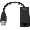 HP Brand Licensed Netzwerk Adapter - USB A auf RJ45 Buchse<br>Verbinden Sie Ihr Ultrabook mit einem kabelgebundenen lokalen Netzwerk