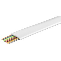Telefonflachkabel 100 m Rolle, AWG 28,CCA (kupferkaschiertes Aluminium)<br>8 adrig