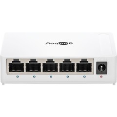 5 Port Netzwerk-Switch, Gigabit Ethernet-Switch<br>mit 5x 10/100/1000Mbps Auto-Negotiation RJ45 Ports