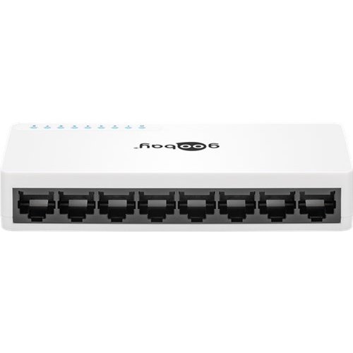 8 Port Netzwerkverteiler, Fast Ethernet Switch<br>mit 8 RJ45 Anschlüsse 10/100Mps Auto-Negotiation