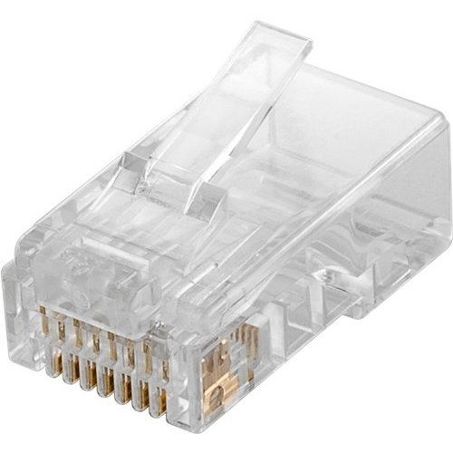 RJ45 Stecker, CAT 6 UTP ungeschirmt<br>für Rundkabel