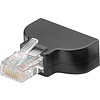 Eurobuchse (Typ C, CEE 7/16) > RJ45-Stecker (8P8C)<br>Schraubbefestigung