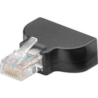Eurobuchse (Typ C, CEE 7/16) > RJ45-Stecker (8P8C)<br>Schraubbefestigung