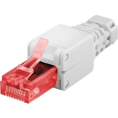 Werkzeugfreier RJ45 Stecker CAT 6 UTP ungeschirmt<br>für 3 verschiedene Kabel Ø: bis 5,2 / 6,4 / 7,5 mm