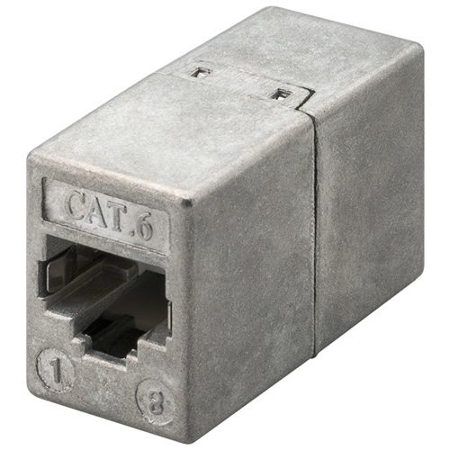 RJ45 Modularkupplung/Verbinder, CAT 6<br>2x RJ45-Buchse (8P8C)