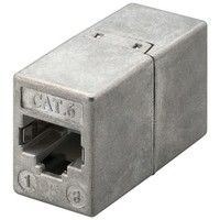 RJ45 Modularkupplung/Verbinder, CAT 6<br>2x RJ45-Buchse (8P8C)