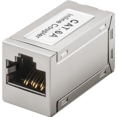 RJ45 Modularkupplung/Verbinder, CAT 6A<br>2x RJ45-Buchse (8P8C)