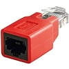 RJ45 crossover Modular-Adapter, CAT 5e<br>RJ45-Stecker (8P8C) > RJ45-Buchse (8P8C)