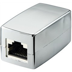 RJ45 crossover Modularkupplung/Verbinder, CAT 5e<br>2x RJ45-Buchse (8P8C)