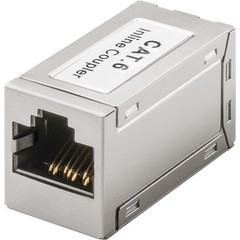 RJ45 Modularkupplung/Verbinder, CAT 6<br>2x RJ45-Buchse (8P8C)