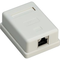 1-port RJ45 Anschlussdose, CAT 6, STP<br>geschirmt