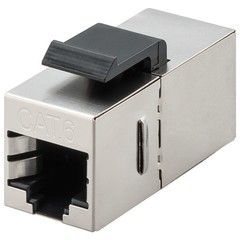 Keystone Modul CAT 6, STP, Slim Ausführung<br>15,9 mm Breite, 2x RJ45-Buchse (8P8C)