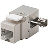 Keystone Modul RJ45 CAT 6, STP<br>17,2 mm Breite, Klemmleiste für LSA Montage (werkzeugfrei), 90° gewinkelter Ausgang