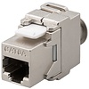 Keystone Modul RJ45 CAT 6A, STP<br>17,3 mm Breite, Schmetterling-Typ, Klemmleiste für LSA Montage (werkzeugfrei)