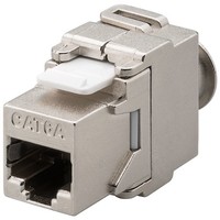 Keystone Modul RJ45 CAT 6A, STP<br>17,3 mm Breite, Schmetterling-Typ, Klemmleiste für LSA Montage (werkzeugfrei)