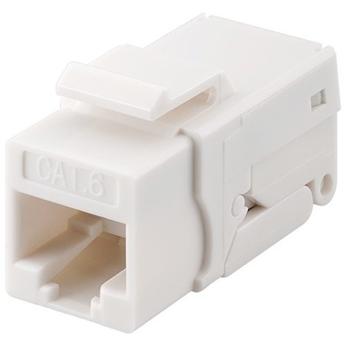 Keystone Modul RJ45 CAT 6, UTP<br>16,2 mm Breite, Klemmleiste für LSA Montage (werkzeugfrei), SNAP-IN