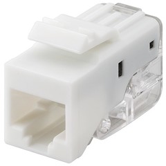 Keystone Modul RJ45 CAT 5e, UTP<br>18,11 mm Breite, Klemmleiste für LSA Montage (werkzeugfrei), SNAP-IN