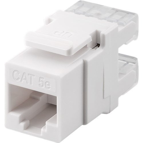 Keystone Modul RJ45 CAT 5e, UTP<br>20 mm Breite, Klemmleiste für LSA Montage (werkzeugfrei)