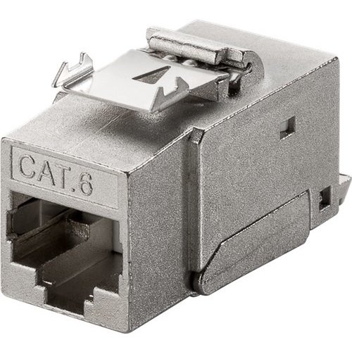 Keystone Modul RJ45 CAT 6, STP<br>17,5 mm Breite, Klemmleiste für LSA Montage (werkzeugfrei), SNAP-IN