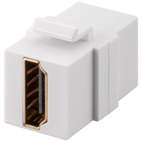 Keystone Modul mit HDMI™ Doppel-Buchse<br>zum Anschluss von in der Wand verlegten HDMI™-Kabeln