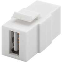 Keystone Modul USB<br>17,2 mm Breite, 2x USB 2.0-Buchse (Typ A)