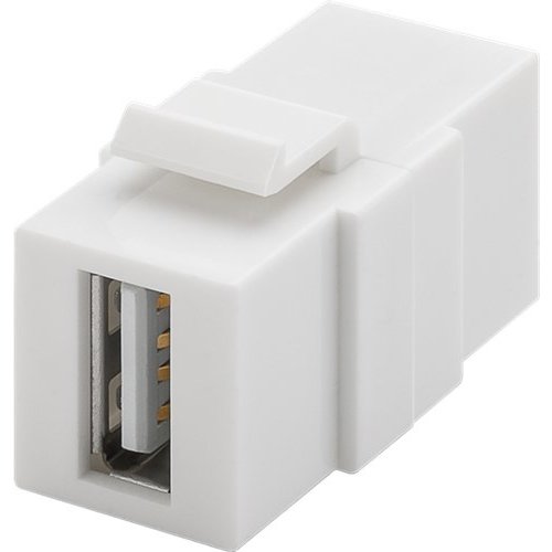 Keystone Modul USB<br>17,2 mm Breite, 2x USB 2.0-Buchse (Typ A)