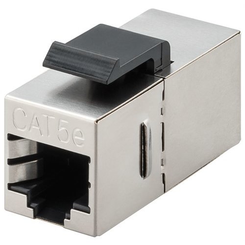 Keystone Modul CAT 5e, STP, Slim Ausführung<br>15,95 mm Breite, 2x RJ45-Buchse (8P8C)