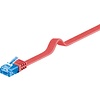 CAT 6a Flach-Patchkabel, U/UTP, Rot<br>Kupfermaterial 2M
