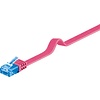 CAT 6a Flach-Patchkabel, U/UTP, Magenta<br>Kupfermaterial 2M