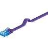 CAT 6a Flach-Patchkabel, U/UTP, Violett<br>Kupfermaterial 1M