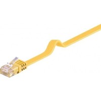 CAT 6 Flach-Patchkabel, U/UTP, Gelb 1M