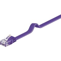 CAT 6 Flach-Patchkabel, U/UTP, Violett<br>Kupfermaterial 2M