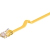 CAT 6 Flach-Patchkabel, U/UTP, Gelb<br>Kupfermaterial
