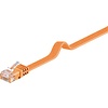 CAT 6 Flach-Patchkabel, U/UTP, Orange<br>Kupfermaterial 1M