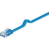 CAT 6 Flach-Patchkabel, U/UTP, Blau<br>Kupfermaterial 0.5M