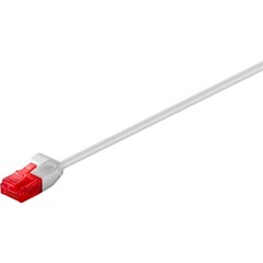 CAT 6 Slim-Patchkabel, U/UTP, Grau<br>Kupfermaterial 0.25M