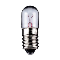 Röhrenlampe, 1,9 W<br>Sockel E10, 6 V (DC), 300 mA