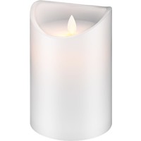 LED Echtwachs-Kerze weiß, 10x15 cm<br>wunderschöne und sichere Lichtlösung für viele Bereiche wie Haus und Loggia, Büros, Schulen oder Seniorenheime