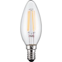 Filament-LED-Kerze, 4 W<br>Sockel E14, ersetzt 37 W, warm-weiß, nicht dimmbar