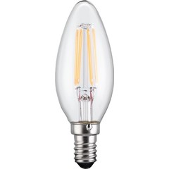 Filament-LED-Kerze, 2,8 W<br>Sockel E14, ersetzt 24 W, warm-weiß, nicht dimmbar