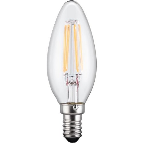 Filament-LED-Kerze, 2,8 W<br>Sockel E14, ersetzt 24 W, warm-weiß, nicht dimmbar