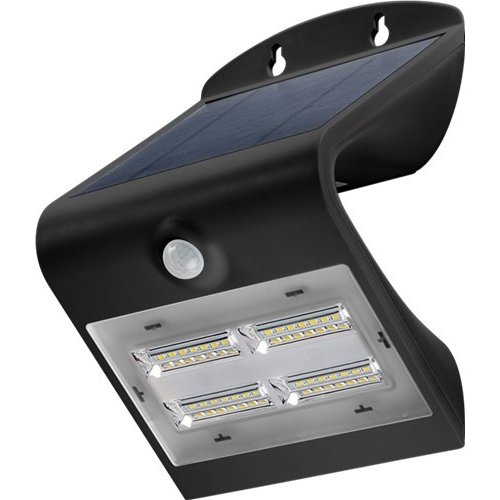 LED Solar-Wandleuchte mit Bewegungsmelder, 3,2 W<br>Lichtlösung für Hauseingänge, Carports & Treppen