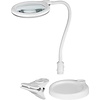 LED Stand/Klemm-Lupenleuchte, 6 W<br>100 mm Glaslinse, 1,75x Vergrößerung, 3 Dioptrien, 570 Lumen