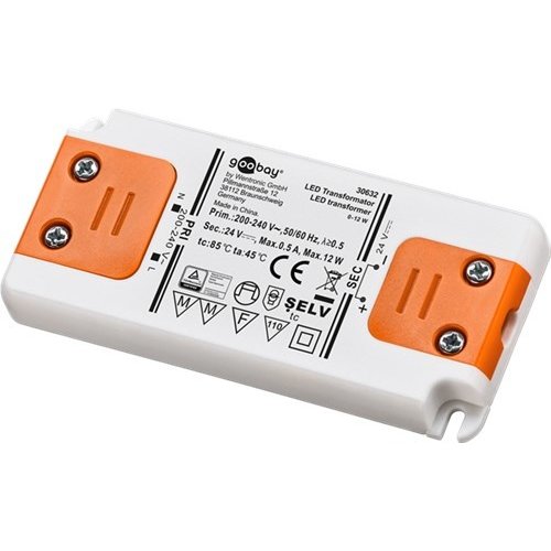 LED-Trafo 24 V (DC)/12 W<br>24 V DC für LEDs bis 12 W Gesamtlast