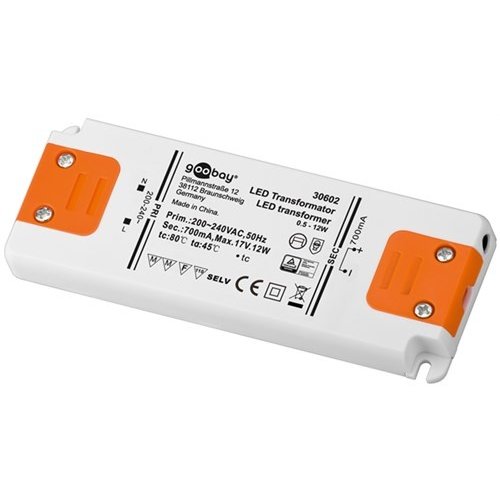 LED Konstantstrom-Trafo 700 mA / 12 W<br>700 mA CC für LEDs bis 12 W Gesamtlast