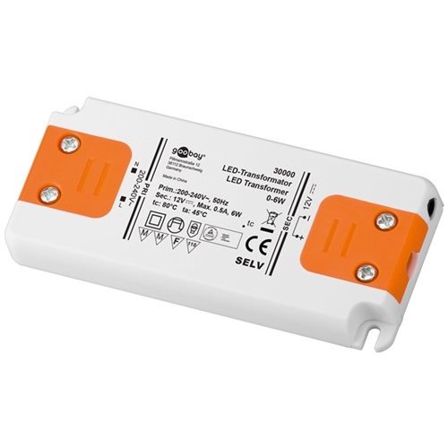 LED-Trafo 12 V (DC)/6 W<br>12 V DC für LEDs bis 6 W Gesamtlast