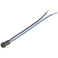 G4 Lampenfassung mit Zwillingslitze<br>max. 100 W/24 V (DC), 0,15 m Kabel, Kunststoff/Silikon