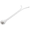 GX6.35 Lampenfassung mit Zwillingslitze<br>max. 100 W/12 V (DC), 0,15 m Kabel, Keramik/Silikon
