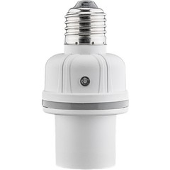 Lampenfassung E27 mit Sound- & Lichtsensor<br>ideal für Abstellräume, Dachböden, Keller, Garagen, Flure oder Treppen